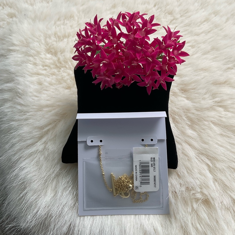 💖KENDRA SCOTT Mini Ari Heart Gold Satellite sSort Pendant Necklace - Picture 4 of 8
